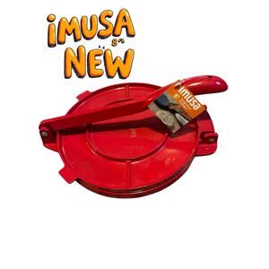 New IMUSA Tortilla Press 8" Retired Red color Free Ship